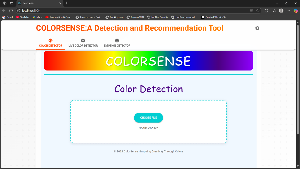 COLORSENSE Color Detection